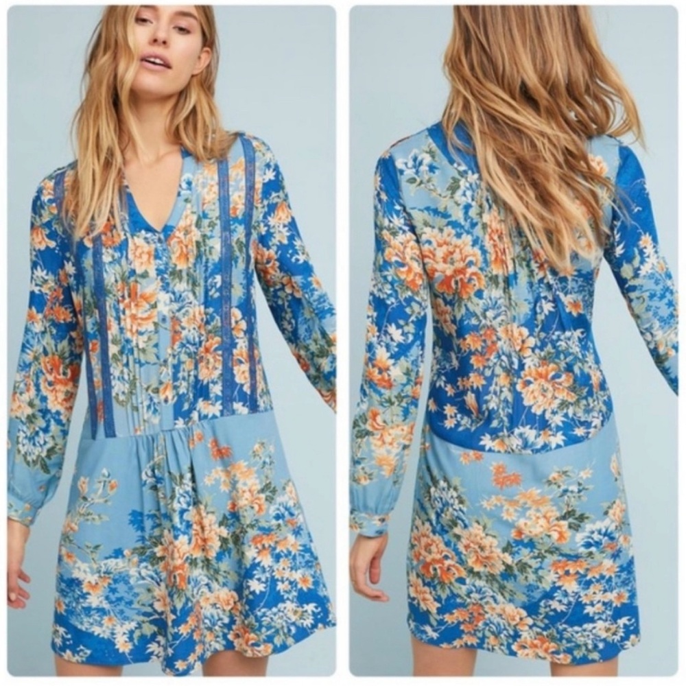 Anthropologie | EUC - Tiny - Gania Dress - Floral Mini Dress - Size XS